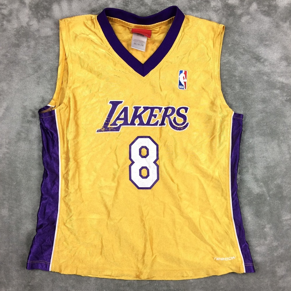 Vintage Reebok Kobe Bryant Jersey Los Angeles‎ Lakers #8 Youth Medium